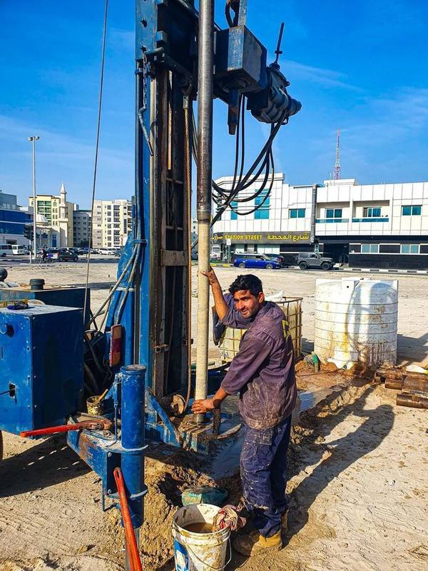 Core recovery from rotary drilling in an urban site
