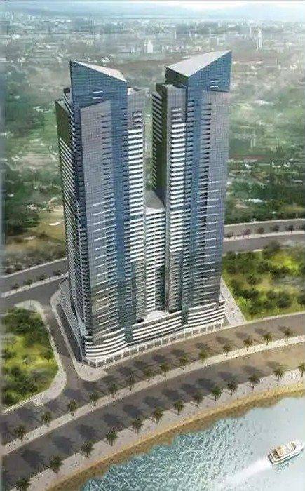 Proposed 2B+G+5 Parking+50 Typical+Park towers, Al Khan, Sharjah
